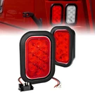 2PC Red 5" X 3" Rectangular Led Tail Light Dot 80 Inch Trailer Tow Truck. Fixed Price $29.99.