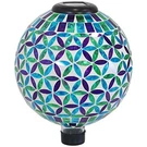 Sunnydaze 10" Solar Gazing Ball For Garden Glass Outdoor Globe - Mosaic. Fixed Price $71.01.