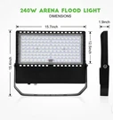 Juyace Led Stadium Flood Light Outdoor 36000LM 1500W Equivalent Super Bright .... Fixed Price $110.00.