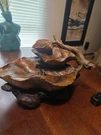 Alpine Corporation Tiered Leaf Tabletop Fountain White Led Lights. Fixed Price $50.00.
