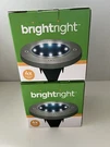 Set Of Two Solar Disc Lights (8) Outdoor Use - *brightright. Fixed Price $20.00.