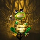 Frog Solar Garden Light - Metal Stake With Crackle Glass Waterproof Globe,. Fixed Price $46.95.