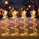 Spiral Christmas Tree Pathway Lights 4 Pack - Warm White Lighted Chris.... Fixed Price $51.61.