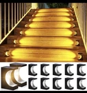 Roshwey Solar Step Lights 16 Pack, Stair Outdoor Waterproof, Led. Fixed Price $49.00.