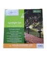 Mainstays 60 Lumens Solar Powered Led Landscape Spotlight, 2 Pack. Fixed Price $34.99.