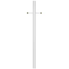 80 Inch White Outdoor Lamp Post With Cross Arm Durable Steel Weather Resistant. Fixed Price $104.90.