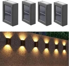 Solar Wall Up Down 4 Pack,illuminate Outdoor Sunlight Sensor Lamp IP65.... Fixed Price $40.79.