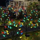 Christmas Outside Decorations Solar Pathway LIGHTS-2PACK 40LED Multicolor C6 .... Fixed Price $37.63.