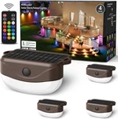 Solar Fence Lights With Remote Control 50FT,15 Multi Colors Powered Outdoo. Fixed Price $61.66.