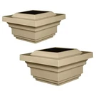 Solar Post Cap Light 4X4 Tan Vinyl Led Outdoor Deck Fence 2 Pack Waterproof. Fixed Price $48.12.