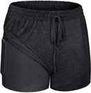 Blevonh Women Yoga Running Shorts 2 1 Workout Athletic With Pockets S-. Fixed Price $47.25.
