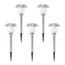 Member Mark 6 Piece Stainless Steel Led Solar Path Lights-bronze/silver. Fixed Price $58.95.