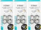 Nite Ize 2-PACK G-series Dual Chamber S.s. Carabiner #1 Stainless (3-PACK). Fixed Price $19.94.