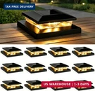 Tw Shine Solar Post Cap Lights Outdoor, 12 Pack Waterproof Powered Deck Fe. Fixed Price $70.30.