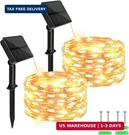 Cshare Solar Fairy Lights Outdoor WATERPROOF,16.4FT 50LED String Fo. Fixed Price $18.73.