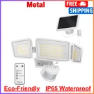 5 Motion Sensor Modes Solar Security Light, 1800LM 270 Wide Angle 3 Heads Led. Fixed Price $49.39.
