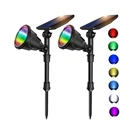 Jsot 2 Pack Colorful Solar Spotlight For Halloween, Christmas Lights Ou.... Fixed Price $48.99.