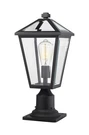Talbot 1-LIGHT Outdoor Pier Mounted Fixture In Black. Fixed Price $274.00.