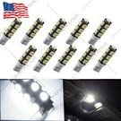 10PCS Landscape Light 13LED/SMD Per Bulb 194 T10 T5 Wedge Base 12V Dc 1407WW. Fixed Price $11.03.