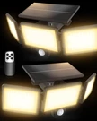 Solar Outdoor Lights 304 Led 3000LM Flood Security With Remote, Large. Fixed Price $59.66.