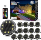 Solar Ground Lights With Remote Control 50FT,IP67 Waterproof Garden 15 Mul. Fixed Price $221.28.