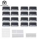 16 Solar Power Led Deck Lights Outdoor Path Garden Stairs Step And Fence. Fixed Price $17.52.
