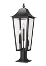 Z-lite 5008PHBR-533PM Gannon Light 29" Tall Marine Grade Post Black. Fixed Price $462.00.
