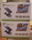 Draw Green Led Solar Motion Sensor Lamp Black, Indoor/outdoor Spot Light - Euc. Fixed Price $59.99.