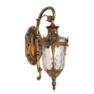 Oukaning 9.06" 1-LIGHT Wall Lantern Sconce Bronze Waterproof With Glass Shade. Fixed Price $30.30.