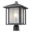 Z-lite Aspen Light Outdoor, 11X16.25", Black, Clear Seedy 554PHB-BK. Fixed Price $244.80.