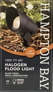 Hampton Bay 50-WATT Low Voltage Flood Light Black. Fixed Price $29.99.