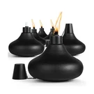 Zspeng 6 Pack Metal Table Top TORCHES,24.5 Oz Citronella For Outside,.... Fixed Price $59.97.