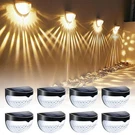 4/8PCS Led Solar Fence Lights Outdoor Waterproof Garden Pathway Wall Deck Lamp. Fixed Price $9.99.