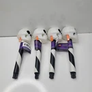 4 Solar Powered Skeleton Skull Landscape Stakes 10" Halloween Path Lighting. Fixed Price $19.99.