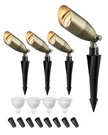 Edishine Solid Brass Landscape Lights 12V Low Voltage, 4-PACK MR16 Bulb Included. Fixed Price $149.99.