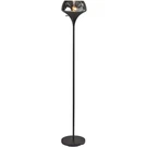Adesso 2144-01 Eliza 70 Inch 150.00 Watt Black Torchiere Portable Light. Fixed Price $250.00.