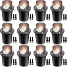 Sunvie Pack Low Voltage Landscape Lighting 12W Led Outdoor In-ground White. Fixed Price $152.36.
