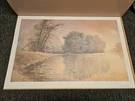 Ben Hampton "evening Lilies" 1986 Landscape Signed Unframed 26X17. Fixed Price $49.97.