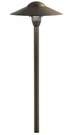 Kichler 8" Domed Path Landscape Light, Centennial Brass 15310CBR Fast Shipping. Fixed Price $99.00.