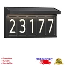 Artika Bowen Solar Led Address Wall Light Dusk-to-dawn Black 100LM New. Fixed Price $70.99.
