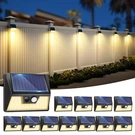 Vighep 12 Pack Solar Fence Lights, Motion Sensor Deck Wall - Warm Whi.... Fixed Price $84.28.