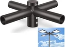 Ledmo 90 T-shaped 4 Arm Mounting Bracket Tenon Adaptor Dark Bronze Round Pole. Fixed Price $99.00.