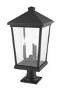 Z-lite 568PHXLR-533PM Bronze Beacon 3-LIGHT 25"H Outdoor Pier Mount Post. Fixed Price $477.40.