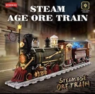 Steampunk Ore Train Building Brick Model Set W/ Led Lights 1402 Pieces. Fixed Price $147.25.