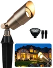 Partphoner Solid Brass Low Voltage Landscape Lighting, Wired 12V Led. Fixed Price $57.96.