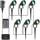 24W Outdoor Christmas Spotlights With Timer, IP65 Waterproof Metal Rgb Landsc.... Fixed Price $120.49.