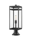 Z-lite 596PHBR-553PM Nuri 24" Tall Outdoor Pier Mount Post Light Black. Fixed Price $238.00.
