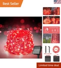 Elegant 72FT Solar Fairy Lights - 8 Modes Led String For Christmas & More. Fixed Price $10.99.