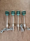 Lot Of Vtg Hinkley 29" Industrial Metal Landscape Pathway Lights 1004 Corded. Fixed Price $249.99.