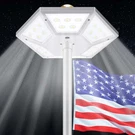 Flag Pole Light Solar Powered Top Mount, 2000LUMEN IP67 Waterproof Ligh.... Fixed Price $44.68.